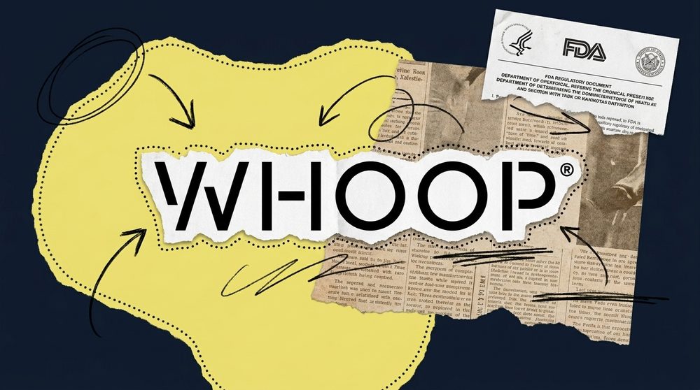 Whoop wearable FDA regulatory win editorial collage