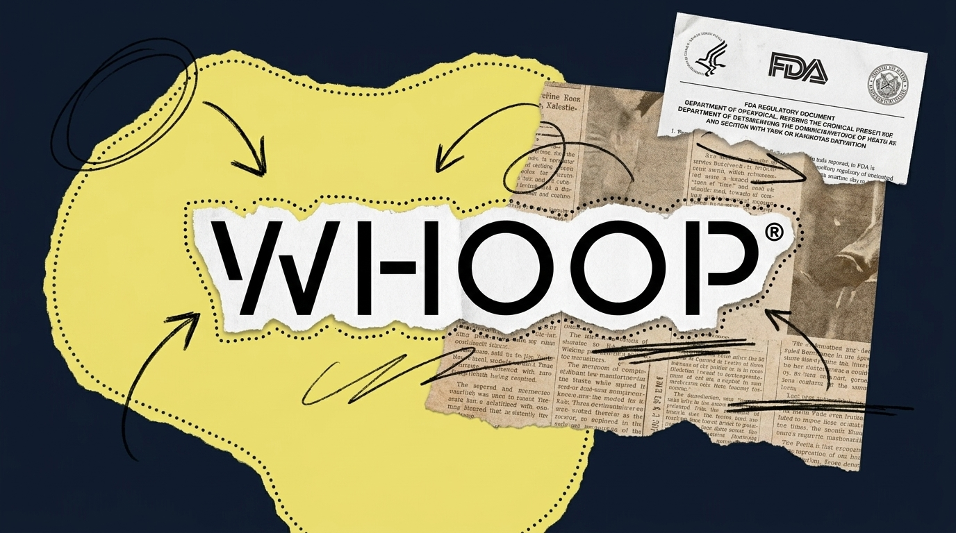 Whoop wearable FDA regulatory win editorial collage